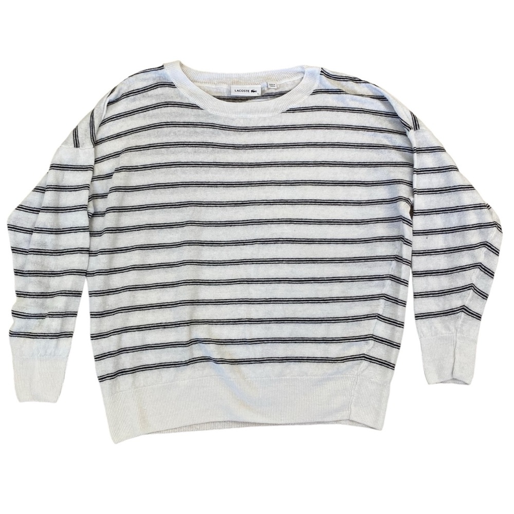Striped White and Black Sweater